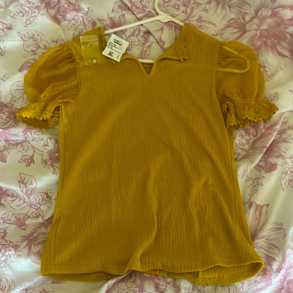 Orange Lace Shirt